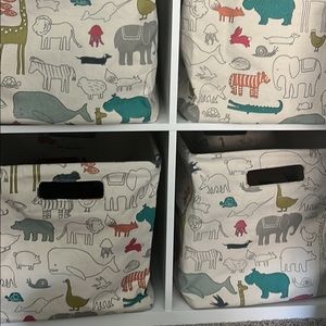 Pehr “Noah’s Ark” storage cubes x4. Great condition.